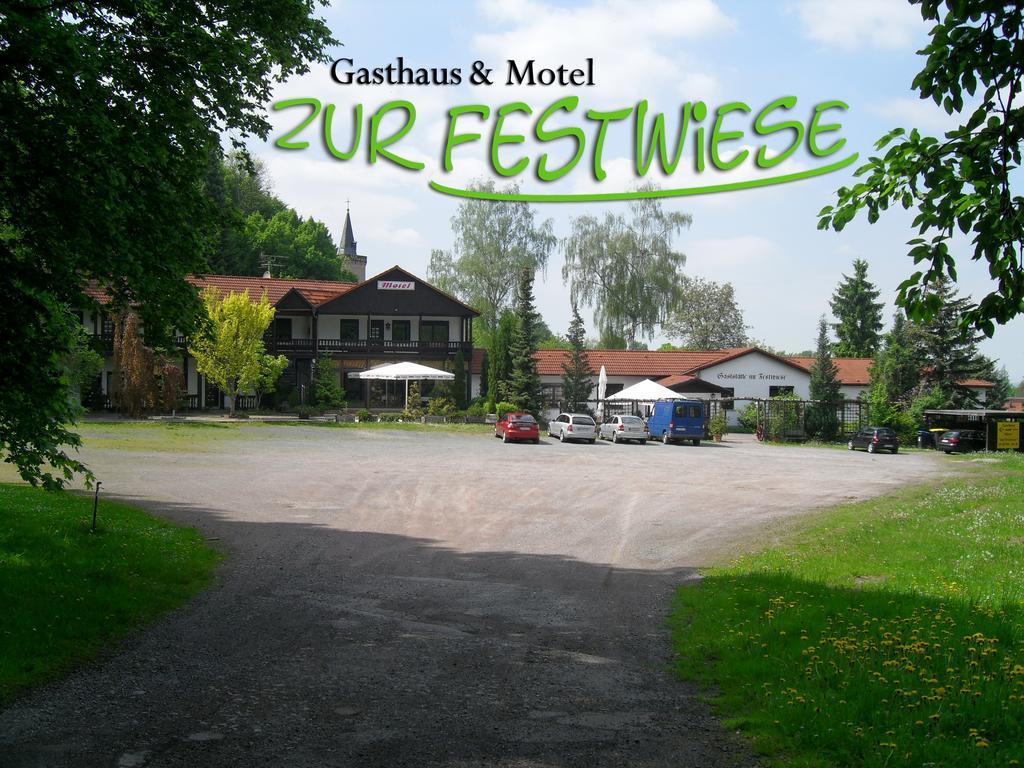 Motel Zur Festwiese Gierstadt Bagian luar foto